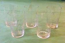 5 Gobelets cristal taillé