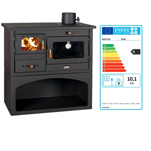 Cuisinière bois avec - cuisinière, à