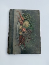 Tableau NATURE MORTE Ancien  Huile Sur Toile Legumes Cuisine Signée ?à restaurer