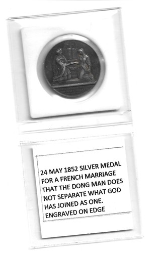 1852 french silver wedding - french,