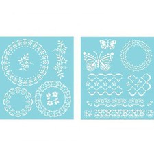 Pochoirs  - Martha Stewart - motifs "tricot filet"