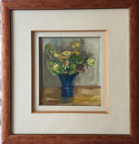 Bouquet fleurs dans vase - de,