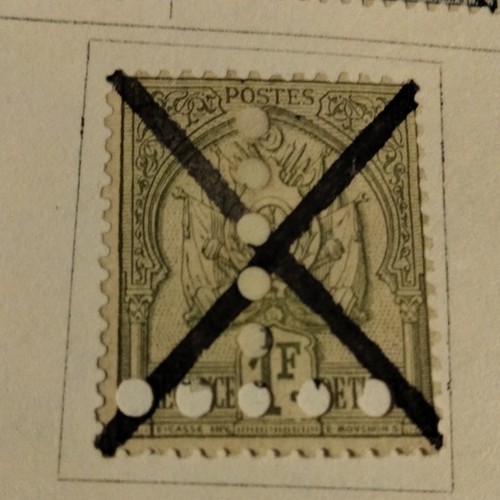 France postes vert type - france, 1f