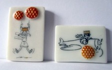 Fèves brillantes plates -