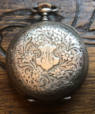 OMÉGA richement décorée en Argent /Aiguilles Or/Vers 1920