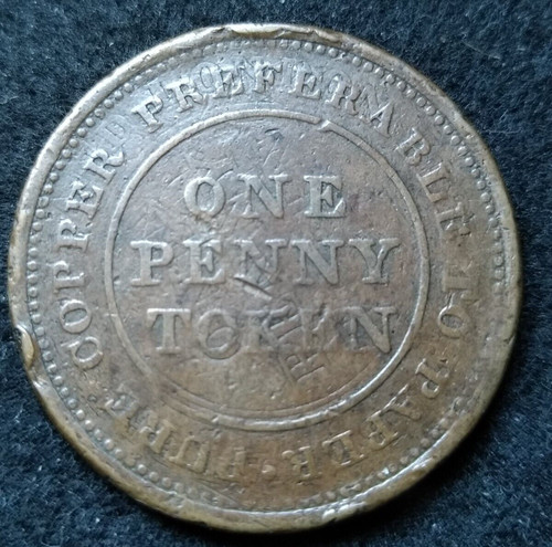 Monnaie jeton one - one, penny