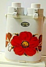 ANCIEN THERMOS POMPE CAFETIERE PIQUE NIQUE PECHE CHASSE CAMPING CHAISE TABLE SAC