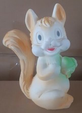 Figurine Pouet Vintage Écureuil A-12 no Disney Delacoste Casimir Rubbertoys