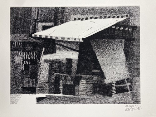 Estampe gravure eau forte - estampe,