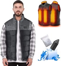 AFUNSO Veste Chauffante Gilet Chauffant Homme / Femme USB électrique Contrôle de