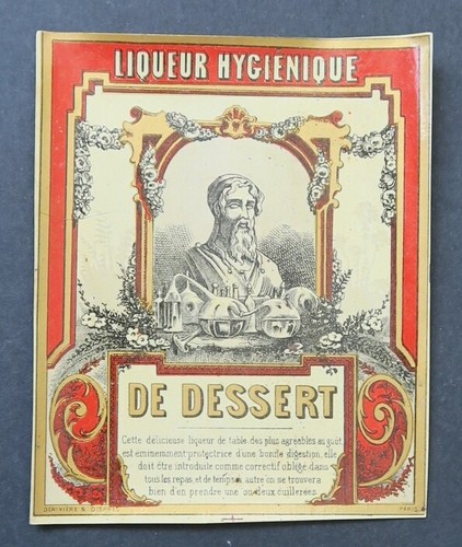 Ancienne étiquette boisson