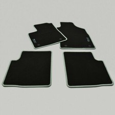 Set 4 Tapis Sol Fiat 500 Berline Cabriolet Depuis 2013 Logo Velours Menthe Mint