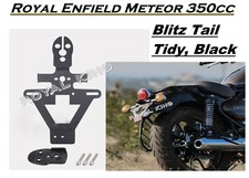 PLAQUE D'IMMATRICULATION NOIRE "REAR TAIL TIDDY" COMPATIBLE AVEC ROYAL ENFIEL...