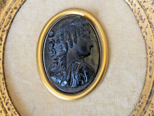 Camée noir époque nap iii - noir,