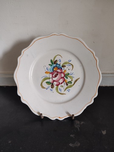 Assiette faïence ancienne - en,