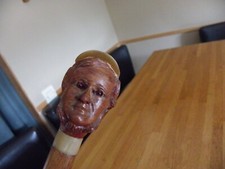 CANNE ANCIENNE EN BOIS - TÈTE