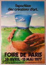 FOIRE DE PARIS affiche originale 1977