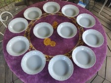 12 Assiettes Creuses Porcelaine Limoges Philippe Deshoulières California 18,5cm