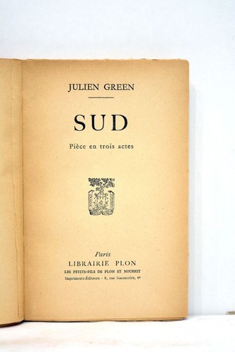 Livre ancien green sud piece - ancien,