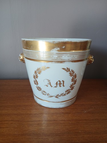 Superbe cache pot vieux paris - vieux,
