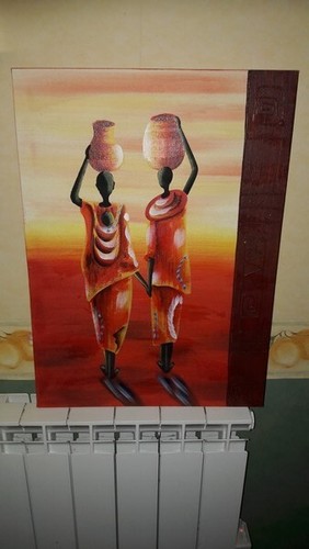 Toile motif femmes africaines