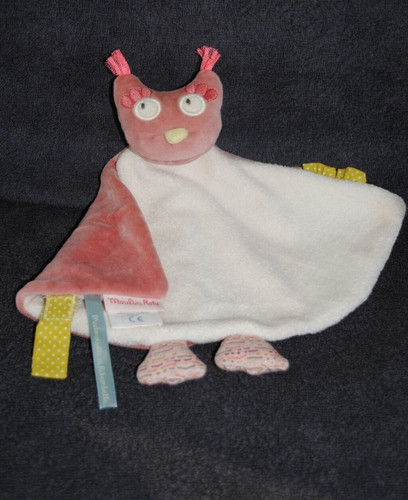 Doudou plat chouette hibou - chouette,