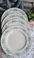 4 ANCIENNES ASSIETTES PLATES GIEN TERRE DE FER BAGATELLE