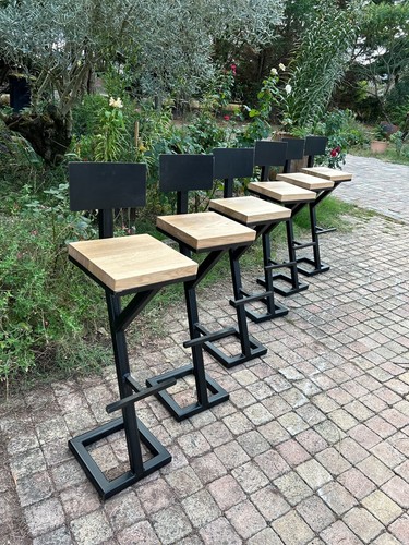Chaise bar industrielle sur - de,