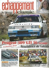 ECHAPPEMENT CLASSIC N°70 PEUGEOT 309 GTI 16 GR. N / PRODUC. 1976 / A. BAVEREY
