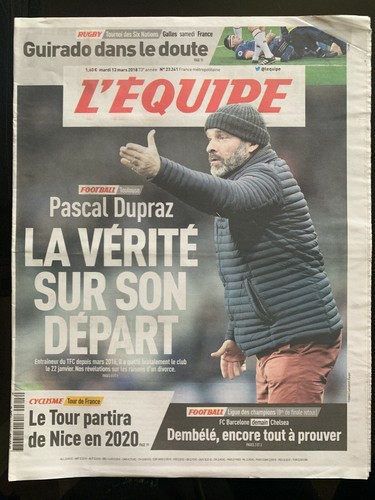 Equipe journal 03 2018 - l'equipe, 13/03/2018