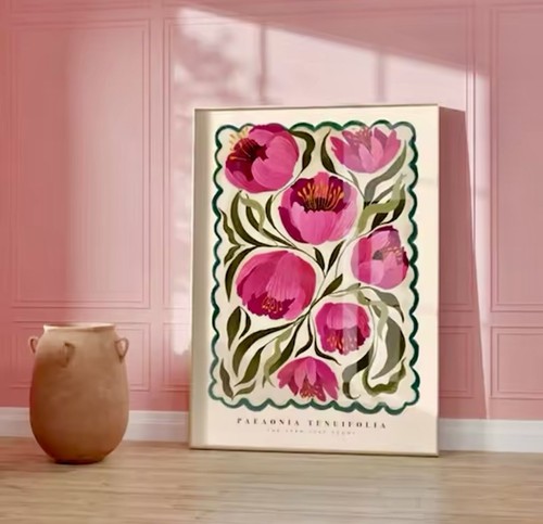Tableau pivoine été - d’été,