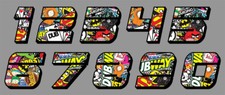 STICKER NUMERO COURSE RACING