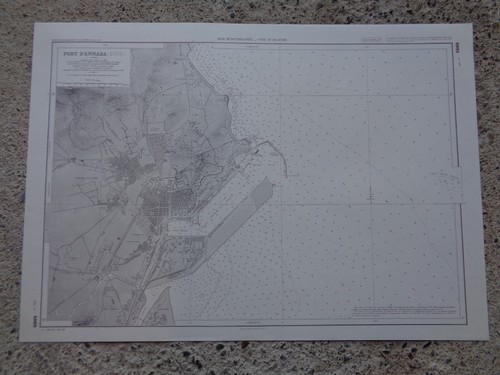 Carte marine port d - marine, d'annaba