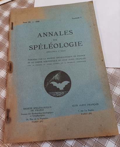 1948 annales speleologie - 1948, de