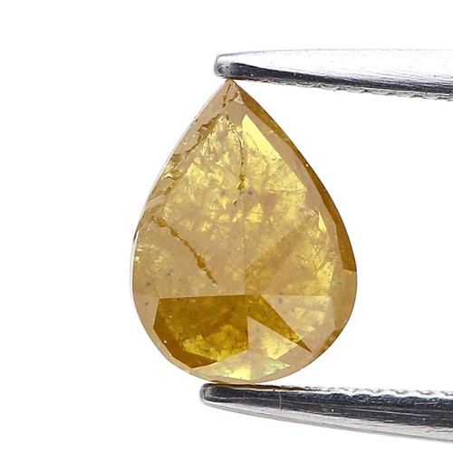 Diamant naturel poire - poire, couleur