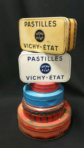 Lot boites anciennes vichy - ,