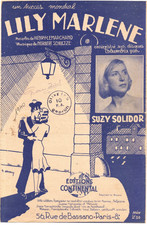Partition 1940 chant - Suzy SOLIDOR - Lily Marlène (HENRI LEMARCHAND, SCHULTZ)