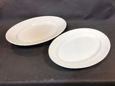 Lot 2 plats de service ovale