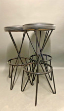 tabouret de bar pierre paulin CM127 EDITION THONET 1950 lot de 3 sieges chaise