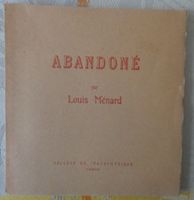 Louis MENARD - Abandonné, collège de pataphysique, 1989, numéroté 14