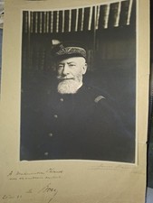 Photo amiral Dedicacee Marin Casquette General Etoile Broderie
