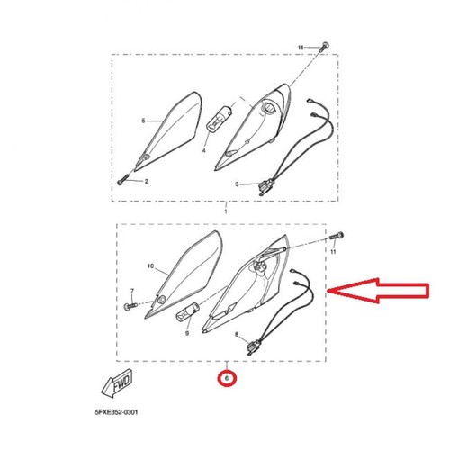 Clignotant avd pour scooter - clignotant,