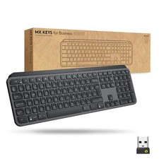 Logitech MX Keys Wireless Illuminated Keyboard for Business, Quiet Perfect-Strok