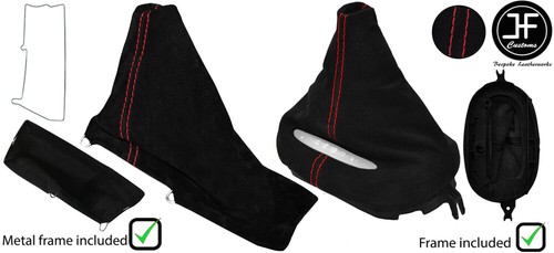Couture rouge daim auto - rouge,