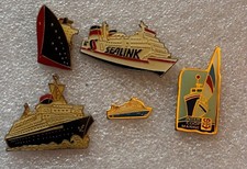5 x  pin's divers navire boat bateau ferry boat croisière cruise  pins pin lapel