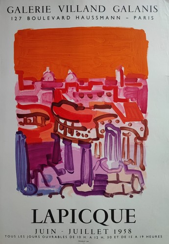 Charles lapicque affiche expo - lapicque,