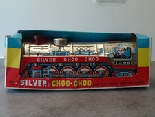 JOUET ANCIEN LOCOMOTIVE SILVER CHOO-CHOO