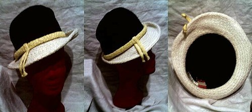 Joli chapeau bleu jaune - joli,