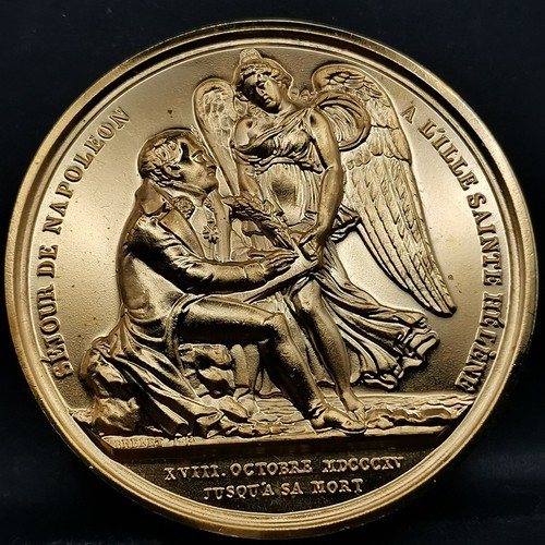 Medaille 41mm bronze dorée - dorée, or
