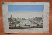 Gravure XVIIIe - Vue d'optique